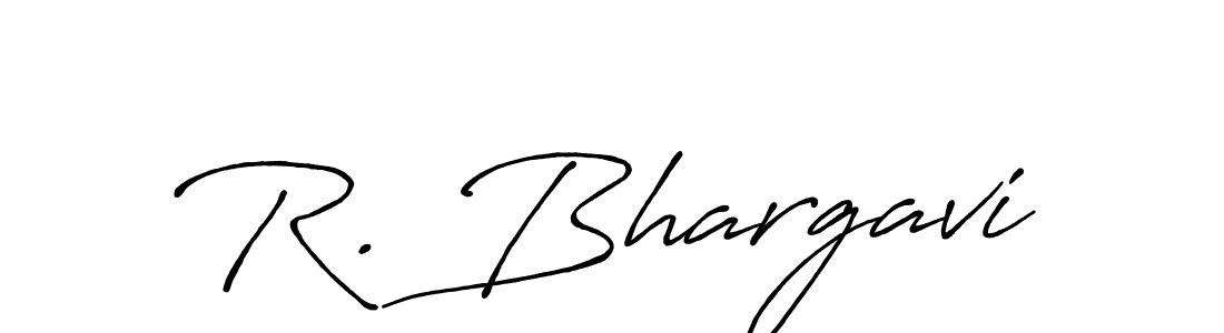 The best way (Antro_Vectra_Bolder) to make a short signature is to pick only two or three words in your name. The name R. Bhargavi include a total of six letters. For converting this name. R. Bhargavi signature style 7 images and pictures png