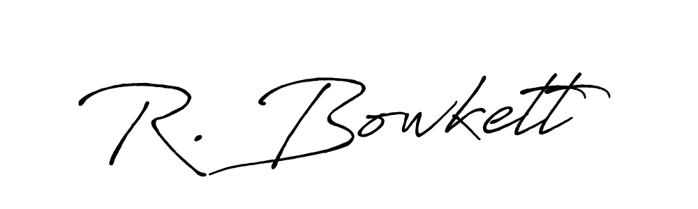 Similarly Antro_Vectra_Bolder is the best handwritten signature design. Signature creator online .You can use it as an online autograph creator for name R. Bowkett. R. Bowkett signature style 7 images and pictures png