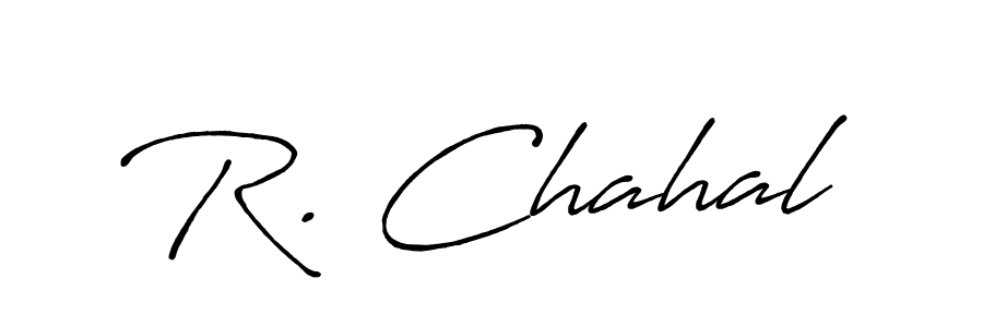 You should practise on your own different ways (Antro_Vectra_Bolder) to write your name (R. Chahal) in signature. don't let someone else do it for you. R. Chahal signature style 7 images and pictures png