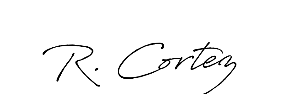 How to make R. Cortez signature? Antro_Vectra_Bolder is a professional autograph style. Create handwritten signature for R. Cortez name. R. Cortez signature style 7 images and pictures png