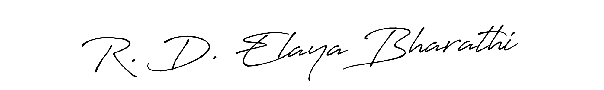 Use a signature maker to create a handwritten signature online. With this signature software, you can design (Antro_Vectra_Bolder) your own signature for name R. D. Elaya Bharathi. R. D. Elaya Bharathi signature style 7 images and pictures png