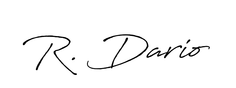 Also we have R. Dario name is the best signature style. Create professional handwritten signature collection using Antro_Vectra_Bolder autograph style. R. Dario signature style 7 images and pictures png