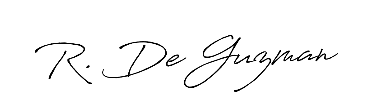 How to make R. De Guzman signature? Antro_Vectra_Bolder is a professional autograph style. Create handwritten signature for R. De Guzman name. R. De Guzman signature style 7 images and pictures png