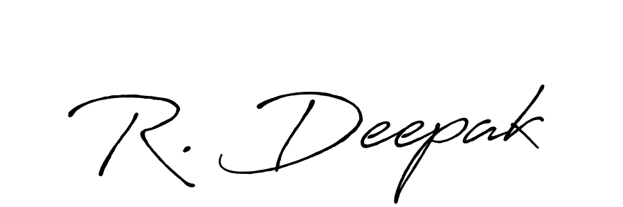 Also You can easily find your signature by using the search form. We will create R. Deepak name handwritten signature images for you free of cost using Antro_Vectra_Bolder sign style. R. Deepak signature style 7 images and pictures png