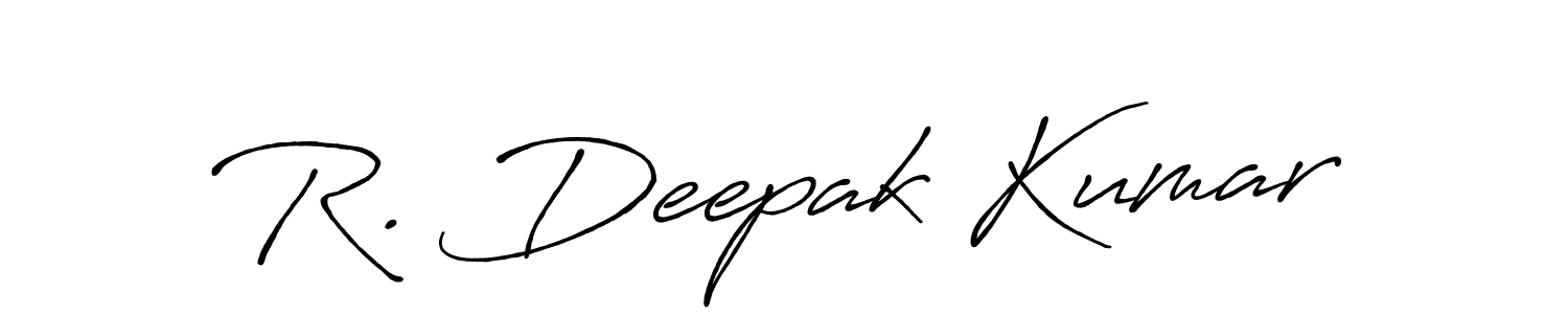 Also You can easily find your signature by using the search form. We will create R. Deepak Kumar name handwritten signature images for you free of cost using Antro_Vectra_Bolder sign style. R. Deepak Kumar signature style 7 images and pictures png