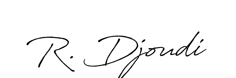 R. Djoudi stylish signature style. Best Handwritten Sign (Antro_Vectra_Bolder) for my name. Handwritten Signature Collection Ideas for my name R. Djoudi. R. Djoudi signature style 7 images and pictures png