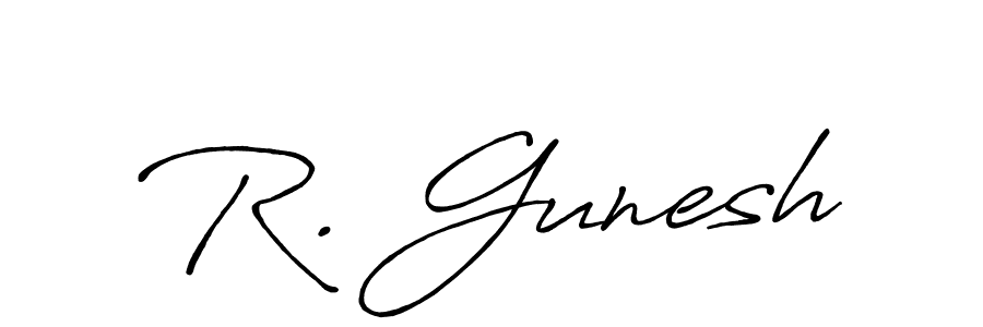 You can use this online signature creator to create a handwritten signature for the name R. Gunesh. This is the best online autograph maker. R. Gunesh signature style 7 images and pictures png