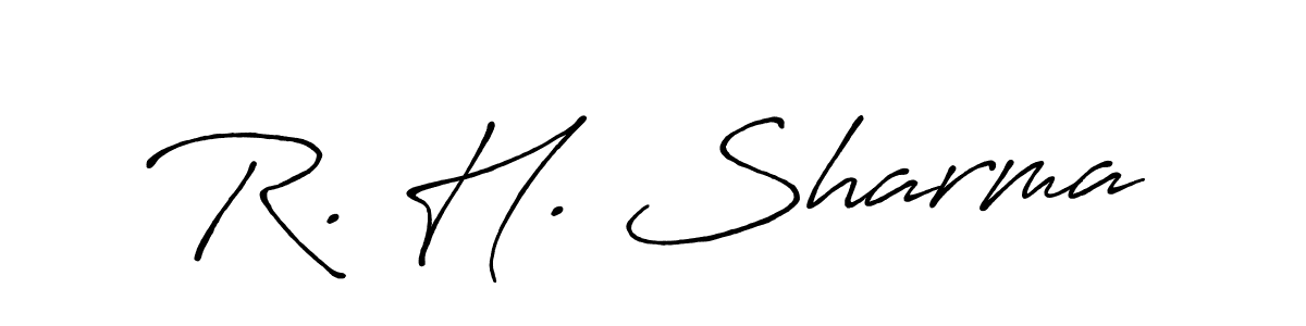 It looks lik you need a new signature style for name R. H. Sharma. Design unique handwritten (Antro_Vectra_Bolder) signature with our free signature maker in just a few clicks. R. H. Sharma signature style 7 images and pictures png