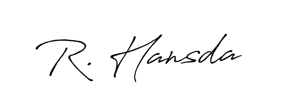 Once you've used our free online signature maker to create your best signature Antro_Vectra_Bolder style, it's time to enjoy all of the benefits that R. Hansda name signing documents. R. Hansda signature style 7 images and pictures png