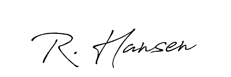 Create a beautiful signature design for name R. Hansen. With this signature (Antro_Vectra_Bolder) fonts, you can make a handwritten signature for free. R. Hansen signature style 7 images and pictures png