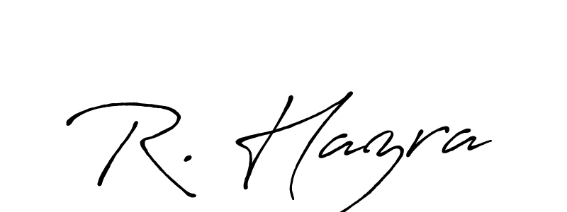 You should practise on your own different ways (Antro_Vectra_Bolder) to write your name (R. Hazra) in signature. don't let someone else do it for you. R. Hazra signature style 7 images and pictures png