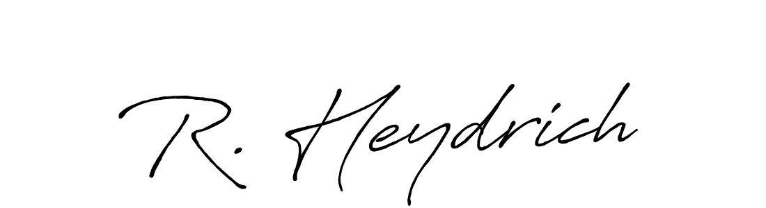 The best way (Antro_Vectra_Bolder) to make a short signature is to pick only two or three words in your name. The name R. Heydrich include a total of six letters. For converting this name. R. Heydrich signature style 7 images and pictures png