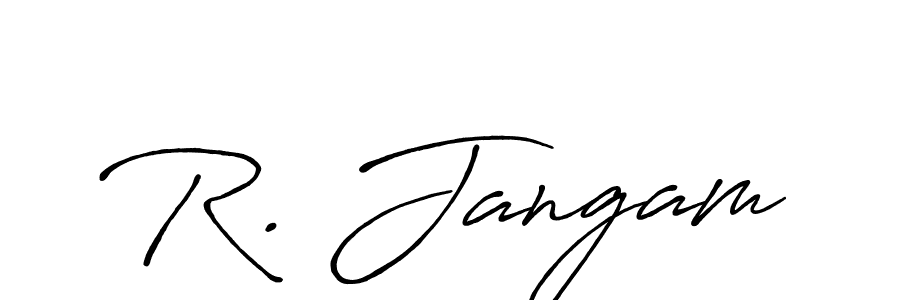 Best and Professional Signature Style for R. Jangam. Antro_Vectra_Bolder Best Signature Style Collection. R. Jangam signature style 7 images and pictures png