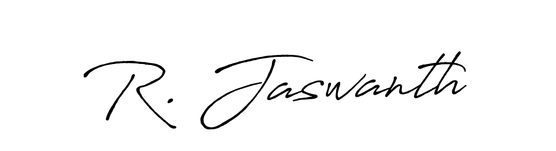 How to make R. Jaswanth signature? Antro_Vectra_Bolder is a professional autograph style. Create handwritten signature for R. Jaswanth name. R. Jaswanth signature style 7 images and pictures png