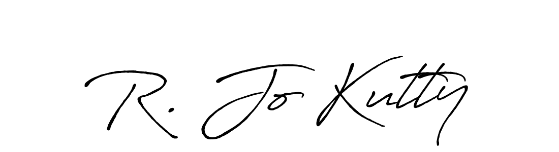 Create a beautiful signature design for name R. Jo Kutty. With this signature (Antro_Vectra_Bolder) fonts, you can make a handwritten signature for free. R. Jo Kutty signature style 7 images and pictures png
