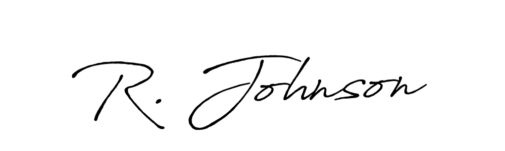 R. Johnson stylish signature style. Best Handwritten Sign (Antro_Vectra_Bolder) for my name. Handwritten Signature Collection Ideas for my name R. Johnson. R. Johnson signature style 7 images and pictures png