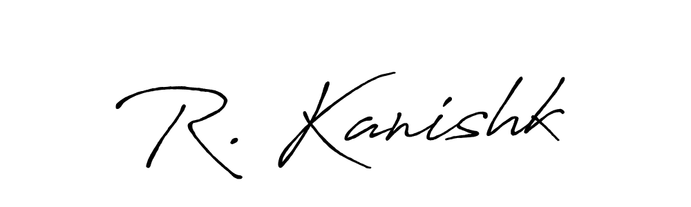 Design your own signature with our free online signature maker. With this signature software, you can create a handwritten (Antro_Vectra_Bolder) signature for name R. Kanishk. R. Kanishk signature style 7 images and pictures png