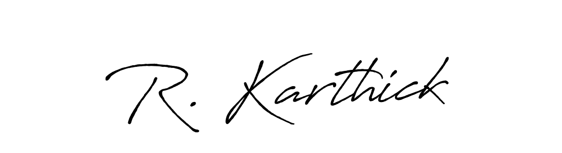 Make a short R. Karthick signature style. Manage your documents anywhere anytime using Antro_Vectra_Bolder. Create and add eSignatures, submit forms, share and send files easily. R. Karthick signature style 7 images and pictures png