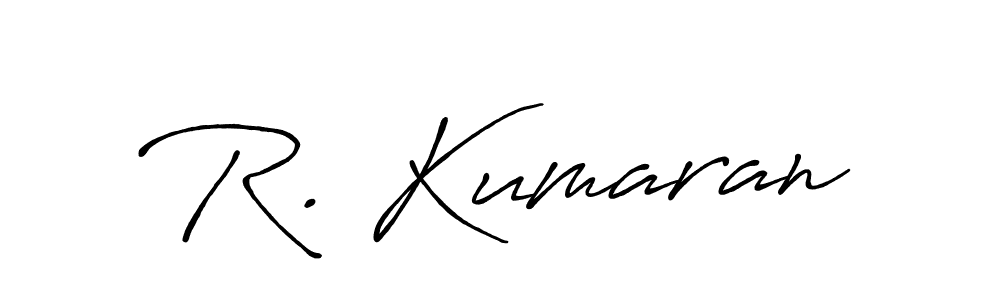 Create a beautiful signature design for name R. Kumaran. With this signature (Antro_Vectra_Bolder) fonts, you can make a handwritten signature for free. R. Kumaran signature style 7 images and pictures png