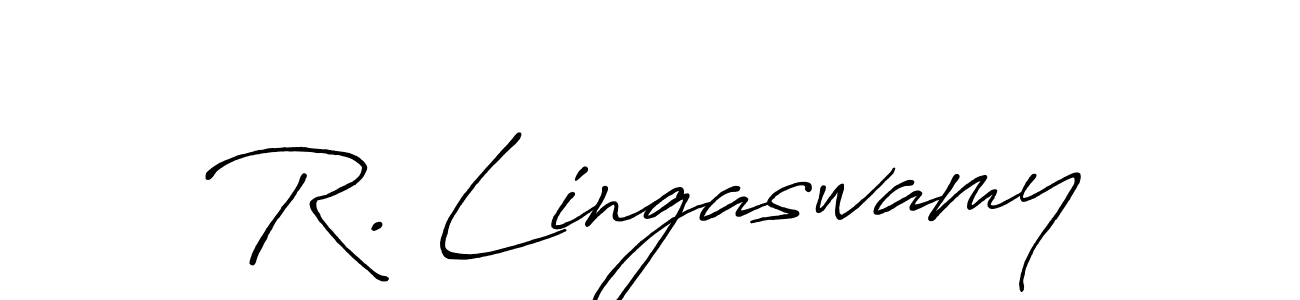 if you are searching for the best signature style for your name R. Lingaswamy. so please give up your signature search. here we have designed multiple signature styles  using Antro_Vectra_Bolder. R. Lingaswamy signature style 7 images and pictures png