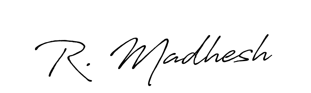 How to Draw R. Madhesh signature style? Antro_Vectra_Bolder is a latest design signature styles for name R. Madhesh. R. Madhesh signature style 7 images and pictures png