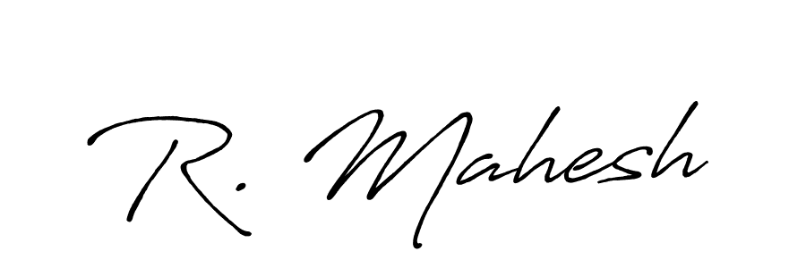 Design your own signature with our free online signature maker. With this signature software, you can create a handwritten (Antro_Vectra_Bolder) signature for name R. Mahesh. R. Mahesh signature style 7 images and pictures png