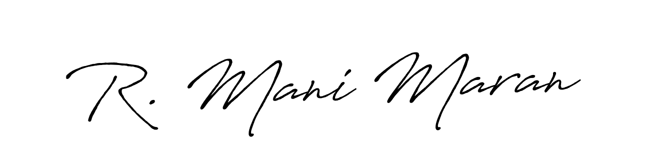 Similarly Antro_Vectra_Bolder is the best handwritten signature design. Signature creator online .You can use it as an online autograph creator for name R. Mani Maran. R. Mani Maran signature style 7 images and pictures png