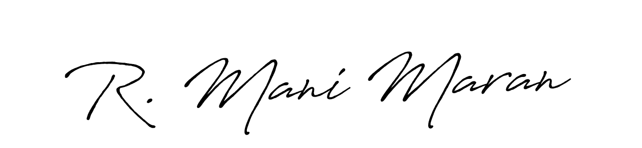 How to make R. Mani Maran signature? Antro_Vectra_Bolder is a professional autograph style. Create handwritten signature for R. Mani Maran name. R. Mani Maran signature style 7 images and pictures png