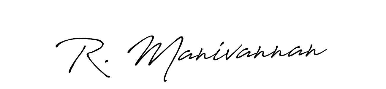 Also we have R. Manivannan name is the best signature style. Create professional handwritten signature collection using Antro_Vectra_Bolder autograph style. R. Manivannan signature style 7 images and pictures png