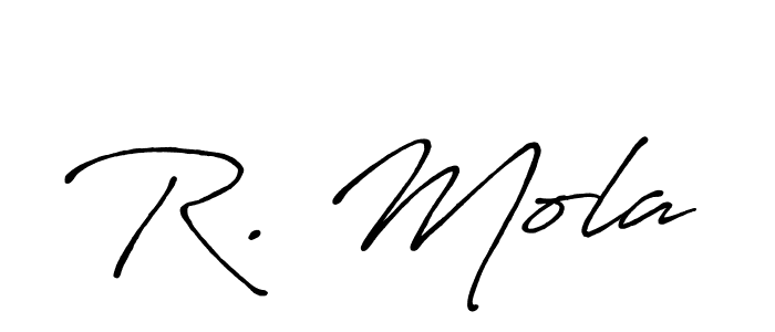 Check out images of Autograph of R. Mola name. Actor R. Mola Signature Style. Antro_Vectra_Bolder is a professional sign style online. R. Mola signature style 7 images and pictures png