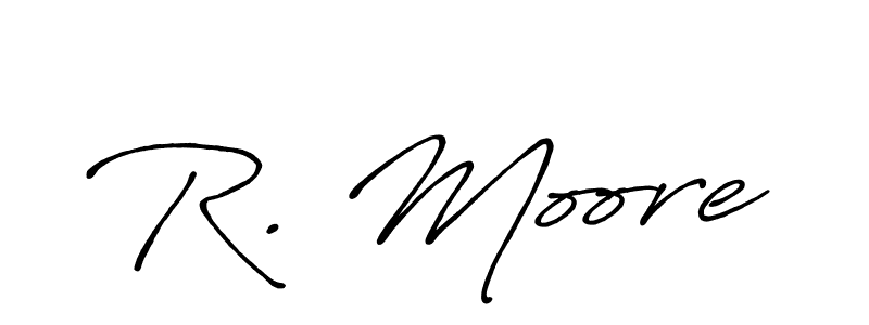 if you are searching for the best signature style for your name R. Moore. so please give up your signature search. here we have designed multiple signature styles  using Antro_Vectra_Bolder. R. Moore signature style 7 images and pictures png