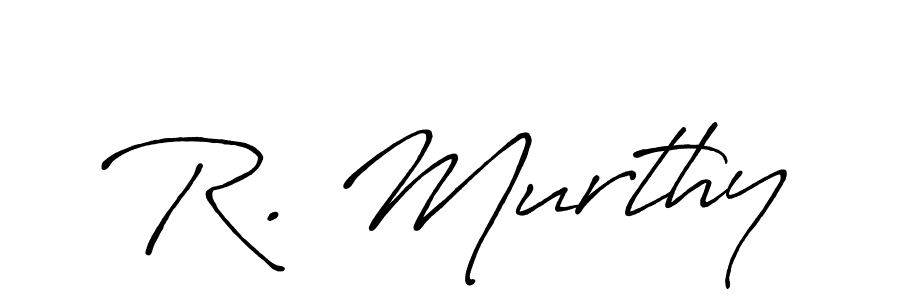 Create a beautiful signature design for name R. Murthy. With this signature (Antro_Vectra_Bolder) fonts, you can make a handwritten signature for free. R. Murthy signature style 7 images and pictures png