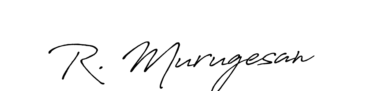 Antro_Vectra_Bolder is a professional signature style that is perfect for those who want to add a touch of class to their signature. It is also a great choice for those who want to make their signature more unique. Get R. Murugesan name to fancy signature for free. R. Murugesan signature style 7 images and pictures png