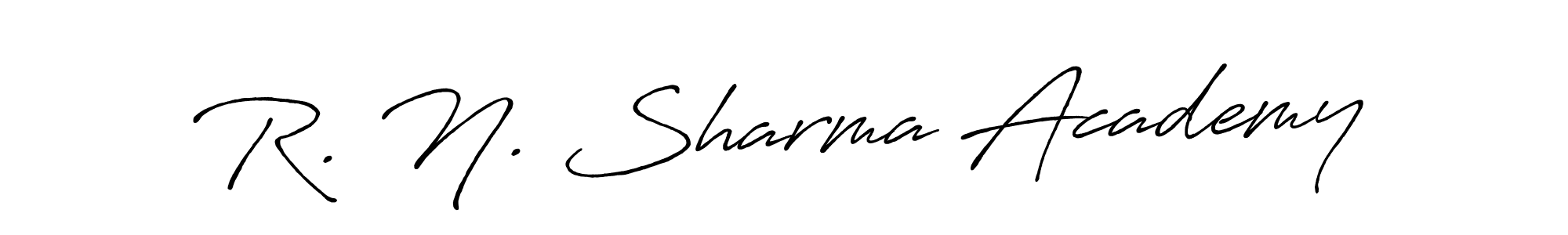 Design your own signature with our free online signature maker. With this signature software, you can create a handwritten (Antro_Vectra_Bolder) signature for name R. N. Sharma Academy. R. N. Sharma Academy signature style 7 images and pictures png