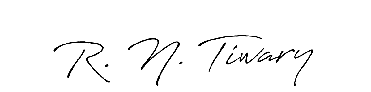 Design your own signature with our free online signature maker. With this signature software, you can create a handwritten (Antro_Vectra_Bolder) signature for name R. N. Tiwary. R. N. Tiwary signature style 7 images and pictures png