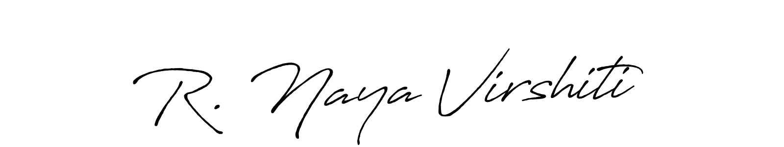 Also we have R. Naya Virshiti name is the best signature style. Create professional handwritten signature collection using Antro_Vectra_Bolder autograph style. R. Naya Virshiti signature style 7 images and pictures png