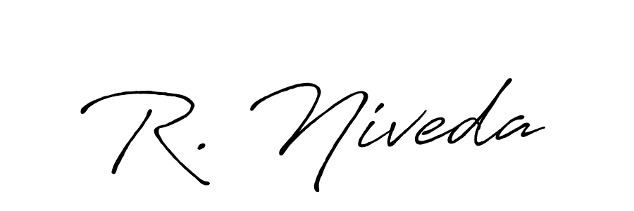 This is the best signature style for the R. Niveda name. Also you like these signature font (Antro_Vectra_Bolder). Mix name signature. R. Niveda signature style 7 images and pictures png