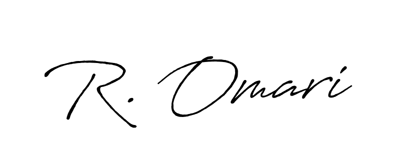 Make a beautiful signature design for name R. Omari. With this signature (Antro_Vectra_Bolder) style, you can create a handwritten signature for free. R. Omari signature style 7 images and pictures png