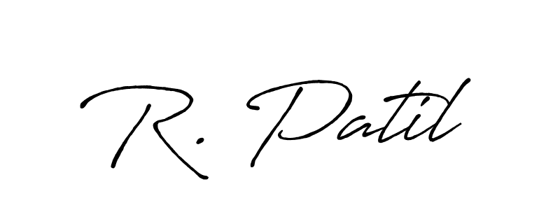 Create a beautiful signature design for name R. Patil. With this signature (Antro_Vectra_Bolder) fonts, you can make a handwritten signature for free. R. Patil signature style 7 images and pictures png