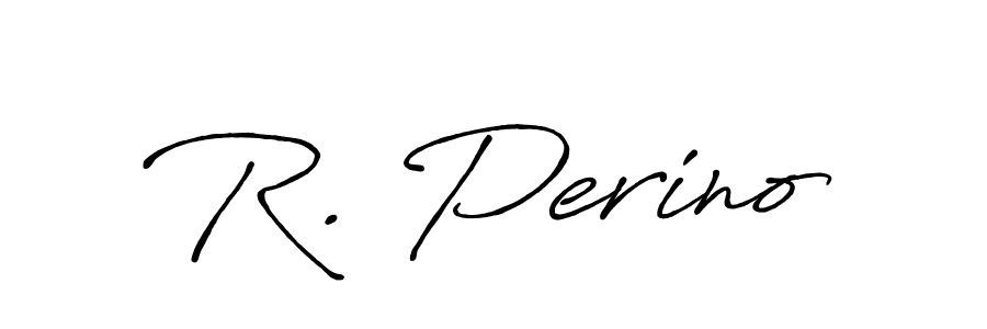 Design your own signature with our free online signature maker. With this signature software, you can create a handwritten (Antro_Vectra_Bolder) signature for name R. Perino. R. Perino signature style 7 images and pictures png