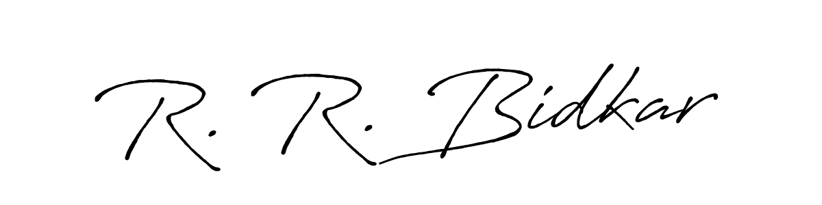 Create a beautiful signature design for name R. R. Bidkar. With this signature (Antro_Vectra_Bolder) fonts, you can make a handwritten signature for free. R. R. Bidkar signature style 7 images and pictures png