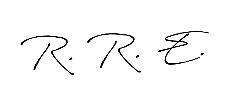 Check out images of Autograph of R. R. E. name. Actor R. R. E. Signature Style. Antro_Vectra_Bolder is a professional sign style online. R. R. E. signature style 7 images and pictures png