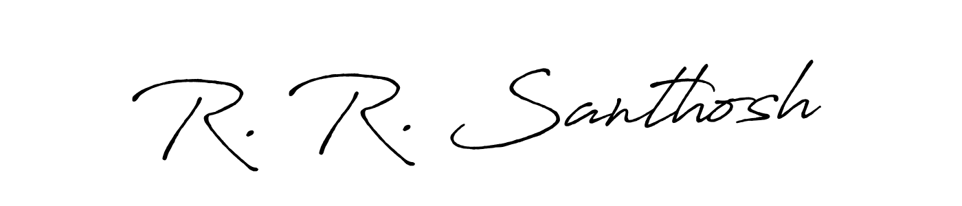 How to Draw R. R. Santhosh signature style? Antro_Vectra_Bolder is a latest design signature styles for name R. R. Santhosh. R. R. Santhosh signature style 7 images and pictures png