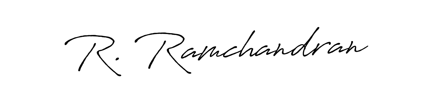 Create a beautiful signature design for name R. Ramchandran. With this signature (Antro_Vectra_Bolder) fonts, you can make a handwritten signature for free. R. Ramchandran signature style 7 images and pictures png