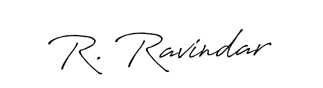 Also we have R. Ravindar name is the best signature style. Create professional handwritten signature collection using Antro_Vectra_Bolder autograph style. R. Ravindar signature style 7 images and pictures png