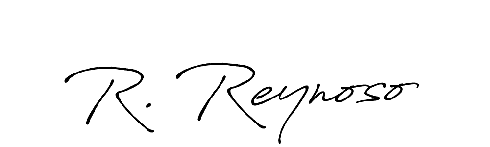 How to make R. Reynoso signature? Antro_Vectra_Bolder is a professional autograph style. Create handwritten signature for R. Reynoso name. R. Reynoso signature style 7 images and pictures png