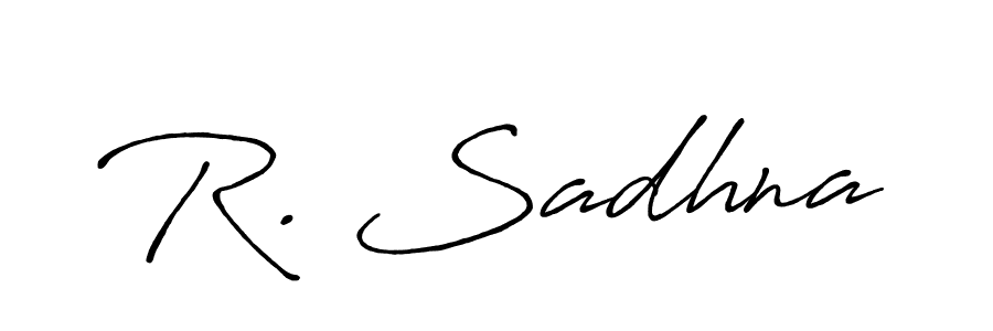 Check out images of Autograph of R. Sadhna name. Actor R. Sadhna Signature Style. Antro_Vectra_Bolder is a professional sign style online. R. Sadhna signature style 7 images and pictures png