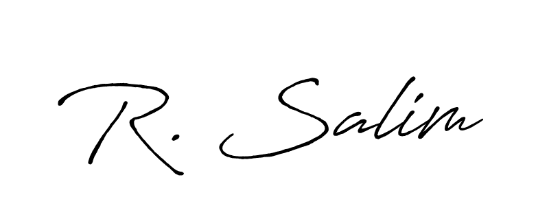 Also we have R. Salim name is the best signature style. Create professional handwritten signature collection using Antro_Vectra_Bolder autograph style. R. Salim signature style 7 images and pictures png