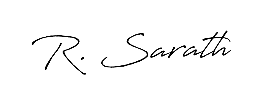 How to make R. Sarath signature? Antro_Vectra_Bolder is a professional autograph style. Create handwritten signature for R. Sarath name. R. Sarath signature style 7 images and pictures png