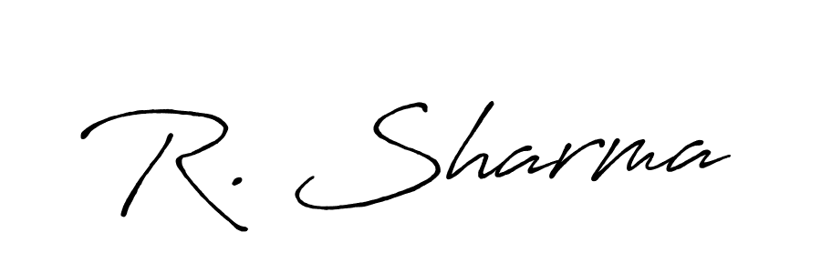 Create a beautiful signature design for name R. Sharma. With this signature (Antro_Vectra_Bolder) fonts, you can make a handwritten signature for free. R. Sharma signature style 7 images and pictures png